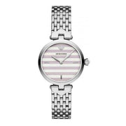Emporio Armani Arianna Analog White Dial Silver Steel Strap Watch For Women - AR11195