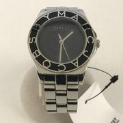 Marc Jacobs Blade Black Dial Silver Steel Strap Watch for Women - MBM3058
