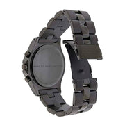 Marc Jacobs Blade Chronograph Black Dial Black Steel Strap Watch for Women - MBM3083