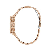 Guess Fusion Chronograph Rose Gold Dial Rose Gold Steel Strap Watch for Women - GW0552L3