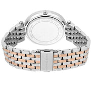 Michael Kors Darci Rose Gold Dial Two Tone Steel Strap Watch for Women - MK3726