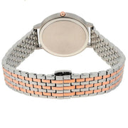 Emporio Armani Modern Slim Analog Mother of Pearl Dial Two Tone Steel Strap Watch For Women - AR11157