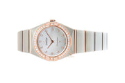 Omega Constellation Quartz Diamonds Mother of Pearl Dial Two Tone Steel Strap Watch for Women - 131.25.25.60.55.001
