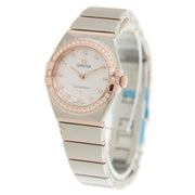 Omega Constellation Quartz Diamonds Mother of Pearl Dial Two Tone Steel Strap Watch for Women - 131.25.25.60.55.001