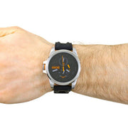 Hugo Boss Detroit Sport Quartz Black Dial Black Rubber Strap Watch for Men - 1550006