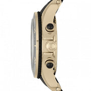 Marc Jacobs Rock Chronograph Black Dial Black Silicone Strap Watch for Women - MBM2598