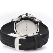 Burberry Classic Round Cream Dial Black Leather Strap Watch for Men - BU10008