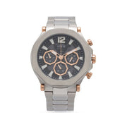 Guess Edge Chronograph Black Dial Silver Steel Strap Watch For Men - GW0539G1