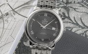 Omega De Ville Prestige Co-Axial Automatic Grey Dial Silver Steel Strap Watch for Men - 424.10.40.20.06.001
