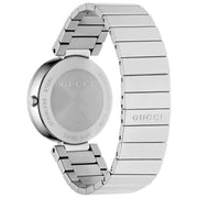Gucci G Interlocking Silver Dial Silver Steel Strap Watch For Women - YA133308