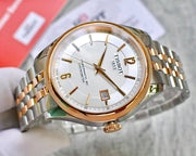 Tissot Ballade Powermatic 80 Chronometer Silver Dial Two Tone Steel Strap Watch For Men - T108.408.22.037.00