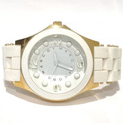 Marc Jacobs Pelly White Dial White Silicone Strap Watch for Women - MBM2526