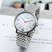 Emporio Armani Kappa Mother of Pearl Dial Silver Steel Watch For Women - AR2507