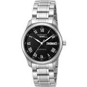 Longines Master Collection Automatic Day Date Black Dial Silver Steel Strap Watch for Men - L2.755.4.51.6
