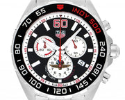 Tag Heuer Formula 1 Indy 500 Special Edition Black Dial Silver Steel Strap Watch for Men - CAZ101V.BA0842
