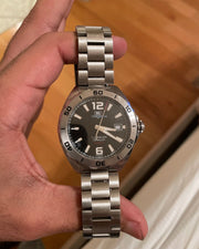 Tag Heuer Formula 1 Automatic Black Dial Silver Steel Strap Watch for Men - WAZ2113.BA0875