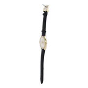 Gucci G Timeless Quartz Silver Dial Black Leather Strap Watch For Women - YA1264181