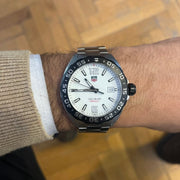 Tag Heuer Formula 1 White Dial Silver Steel Strap Watch for Men - WAZ1111.BA0875