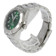 Tag Heuer Aquaracer Diamonds Emerald Green Dial Silver Steel Strap Watch for Women - WBD1316.BA0740