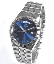 Tudor Royal Automatic Blue Dial Silver Steel Strap Watch for Men - M28600-0005