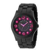 Marc Jacobs Pelly Black Dial Black Silicone Strap Watch for Women - MBM2529