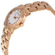 Marc Jacobs Mini Amy White Dial Rose Gold Steel Strap Watch for Women - MBM3078