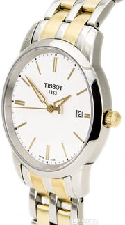 Tissot T Classic Dream White Dial Two Tone Steel Strap Watch for Men - T033.410.22.011.01