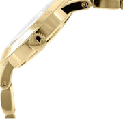 Marc Jacobs Amy Blue Dial Gold Steel Strap Watch for Women - MBM3301