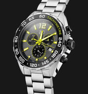 Tag Heuer Formula 1 Chronograph Grey Dial Silver Steel Strap Watch for Men - CAZ101AG.BA0842