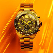 Tag Heuer Formula 1 Chronograph Grey Dial Silver Steel Strap Watch for Men - CAZ101AG.BA0842