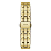 Guess Crystalline Diamonds Gold Dial Gold Steel Strap Watch for Women - GW0114L2