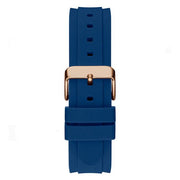 Guess Connoisseur Blue Dial Blue Silicone Strap Watch For Men - GW0335G2