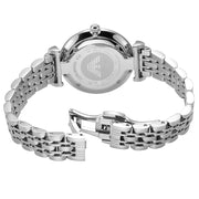 Emporio Armani Gianni T-Bar Quartz Blue Dial Silver Steel Strap Watch For Women - AR11594