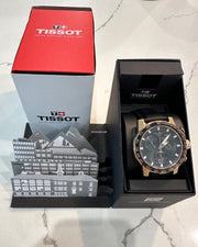 Tissot Supersport Chrono Black Dial Black Leather Strap Watch for Men - T125.617.36.051.00