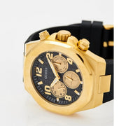 Guess Empire Chronograph Quartz Black Dial Black Silicon Strap Watch For Men - GW0583G2