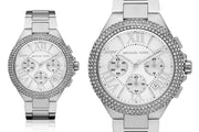 Michael Kors Camille Silver Dial Silver Steel Strap Watch for Women - MK5634