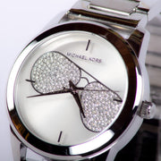 Michael Kors Harman Analog Silver Dial Silver Steel Strap Watch For Women - MK3672