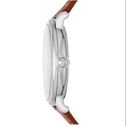 Marc Jacobs Roxy White Dial Brown Leather Strap Watch for Women - MJ1571