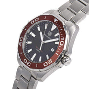 Tag Heuer Aquaracer Black Dial Silver Steel Strap Watch for Men - WAY101B.BA0746