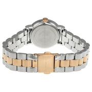 Marc Jacobs Baker White Dial Two Tone Steel Strap Watch for Women - MBM3331
