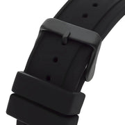 Guess Momentum Black Dial Black Rubber Strap Watch for Men - GW0263G4