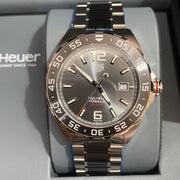 Tag Heuer Formula 1 Calibre 5 Anthracite Dial Two Tone Steel Strap Watch for Men - WAZ2011.BA0843