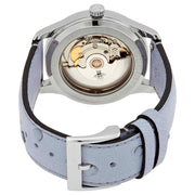 Gucci G Timeless Automatic Mother of Pearl Dial Blue Leather Strap Watch For Women - YA1264113