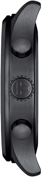 Tissot Chrono XL Vintage Black Dial Black Leather Strap Watch For Men - T116.617.36.052.00