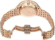 Swarovski Crystalline Chic Analog Silver Dial Rose Gold Steel Strap Watch for Women - 5544590