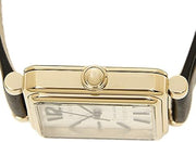 Marc Jacobs Vic Silver Dial Black Leather Strap Watch for Women - MJ1437