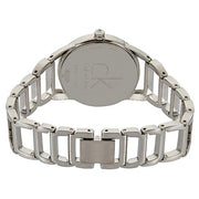 Calvin Klein Stately Pink Mother of Pearl Dial Silver Steel Strap Watch for Women - K3G2312E