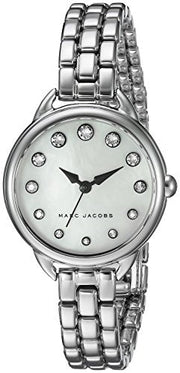 Marc Jacobs Betty Mother of Pearl White Dial Silver Steel Strap Watch for Women - MJ3510