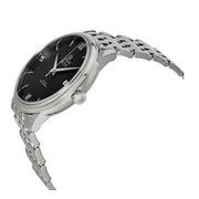 Omega De Ville Prestige Co-Axial Black Dial Silver Steel Strap Watch for Men - 424.10.40.20.01.001