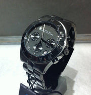 Marc Jacobs Blade Chronograph Black Dial Black Steel Strap Watch for Women - MBM3103